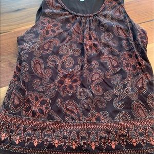 Brown with orange details